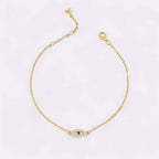 Dainty Evil Eye Charm Bracelet