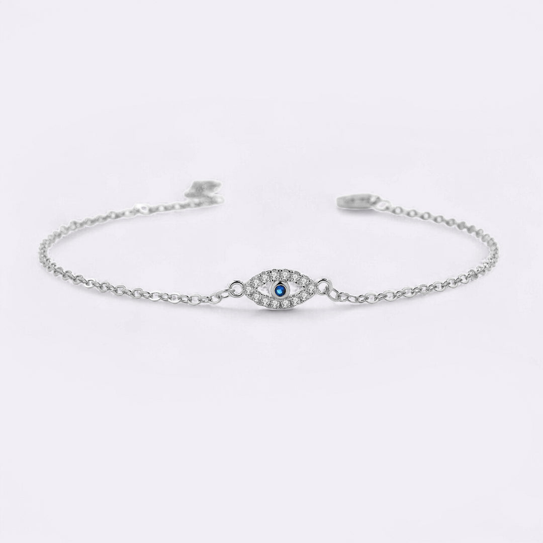 Dainty Evil Eye Charm Bracelet