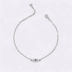 Dainty Evil Eye Charm Bracelet