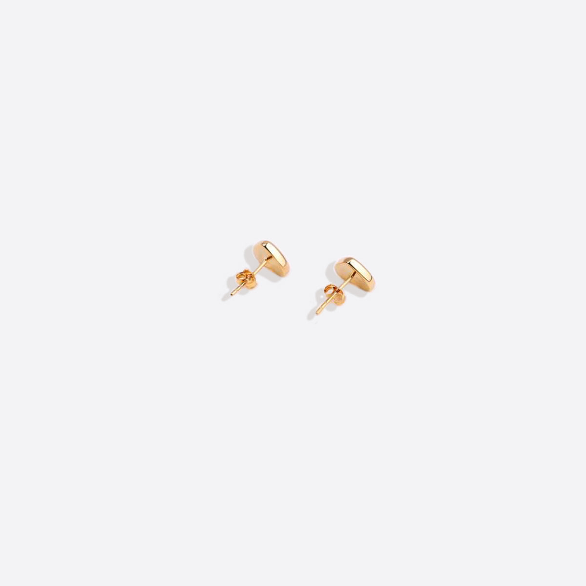 Diamond Heart Stud Earrings