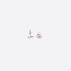 Diamond Heart Stud Earrings