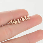 Tiny Angel Number Earrings