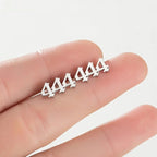 Tiny Angel Number Earrings