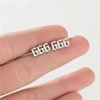 Tiny Angel Number Earrings