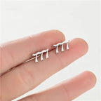 Tiny Angel Number Earrings