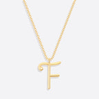 Flow Script Initial Necklace