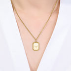 Gold Initial Pendant Necklace