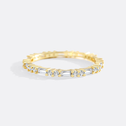 Baguette Gemstone Stacking Ring