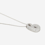 Pave Bubble Initial Necklace