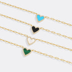 Dainty Heart Paperclip Necklace