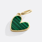 Natural Stone Heart Charm