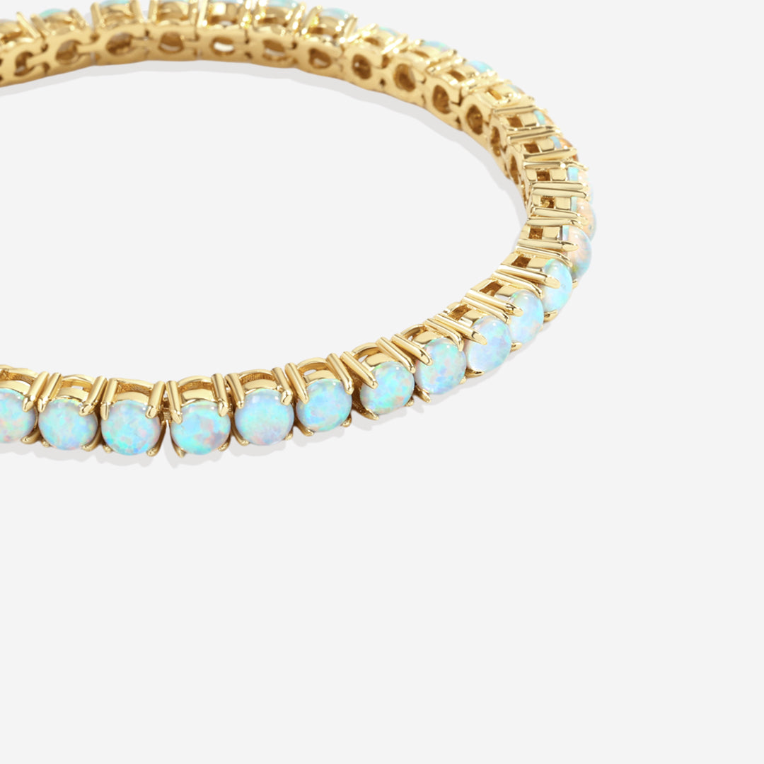 Blue Opal Tennis Bracelet
