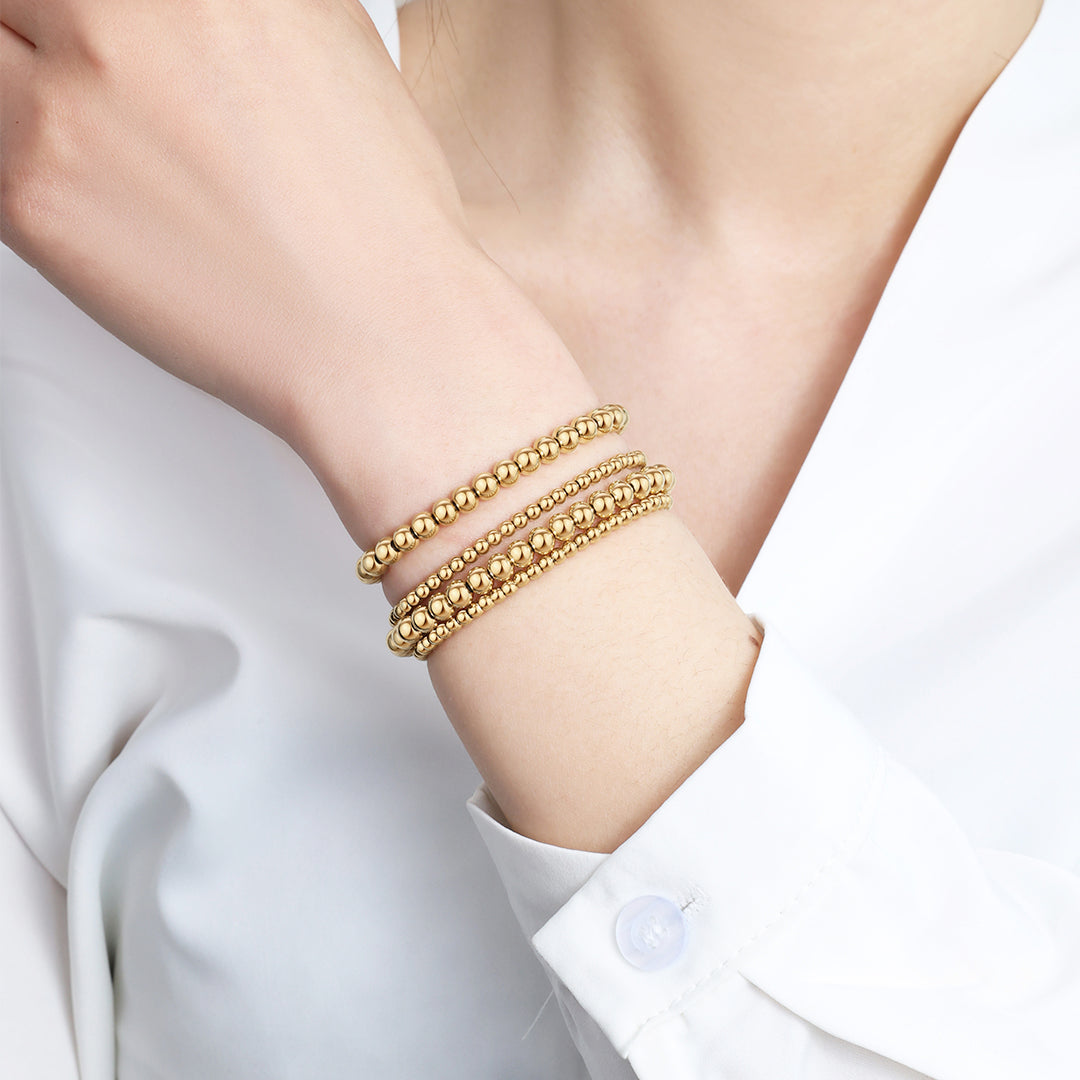 3mm & 5mm Beaded Bracelet Stacking Set