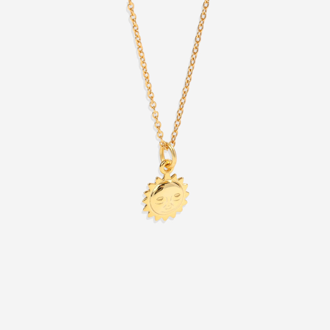Sun Charm Pendant Necklace