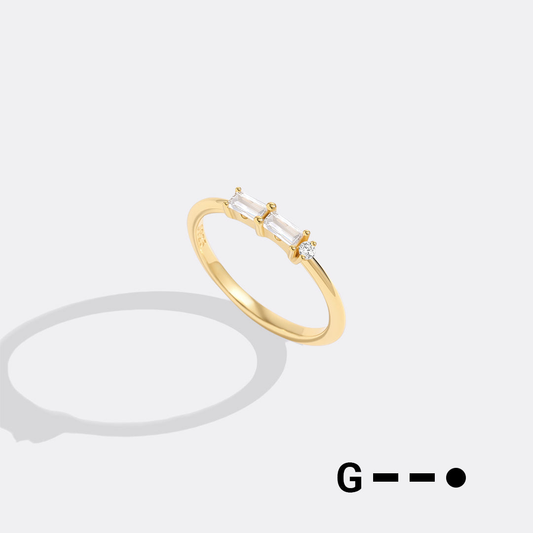 Dainty Personalized Morse Code Ring