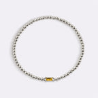 Sterling Silver Beaded Birthstone Bracelet