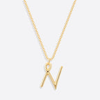 Flow Script Initial Necklace