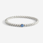 Gold Beaded Bubble Birthstone Bracelet