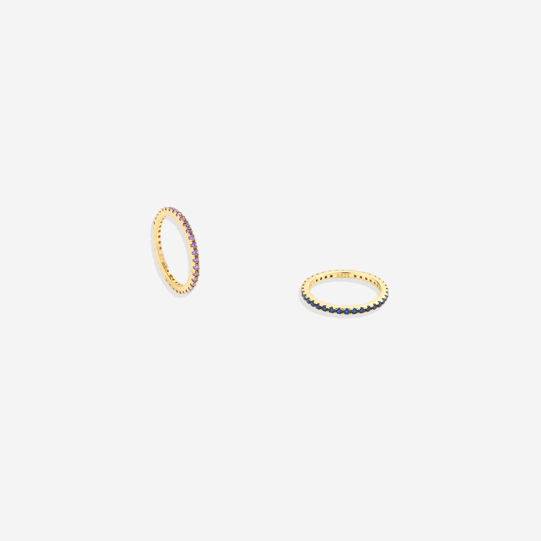 December Birthstone Eternity Stacking Ring