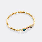 Personalized Birthstone Beaded Bracelet