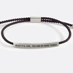 Beautiful Girl, You Can Do Hard Things Inspire Bracelet