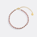 Birthstone and Gold Bead Bracelet