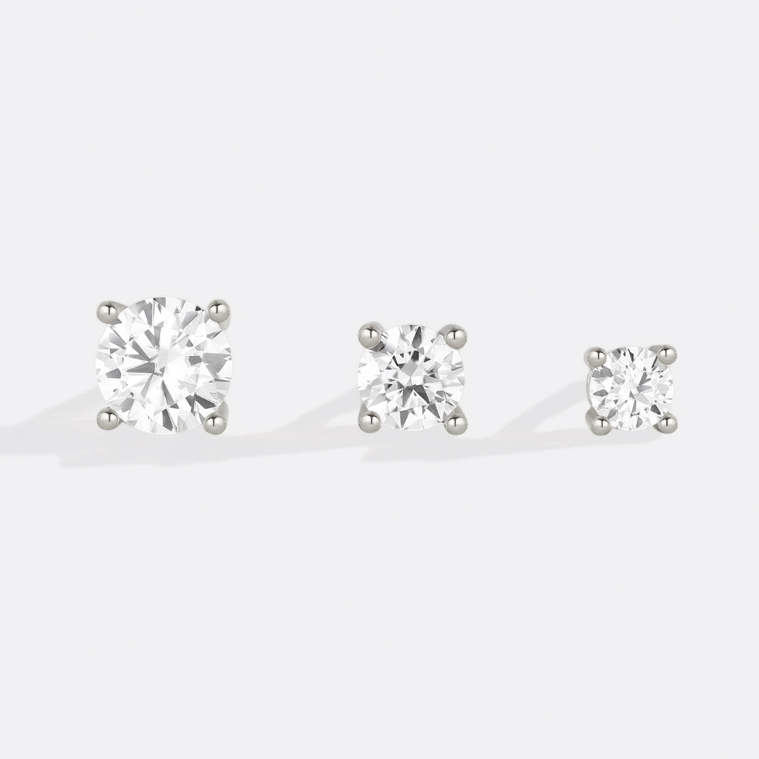 Classic Diamond Stud Earrings