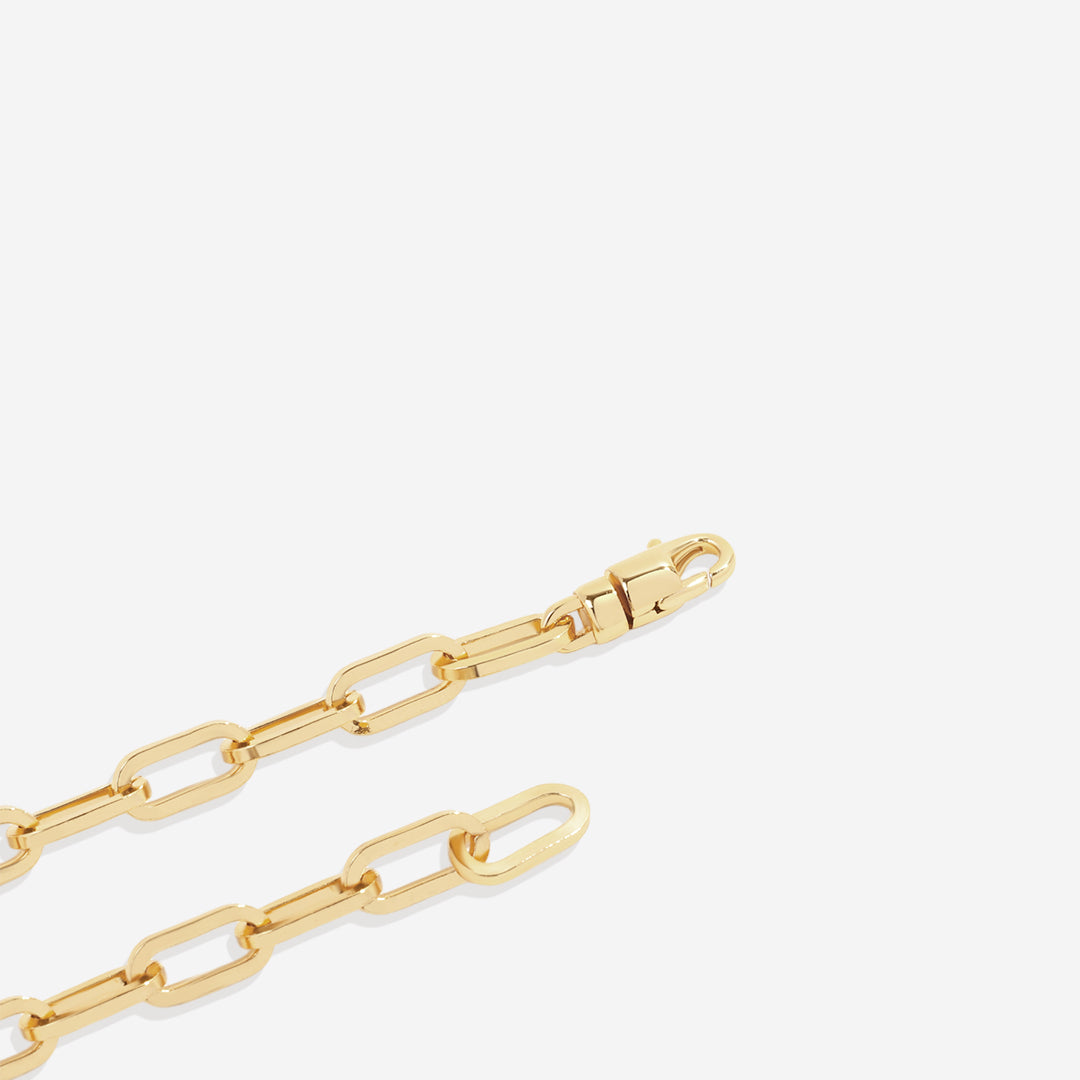 Open Link Paperclip Chain Bracelet