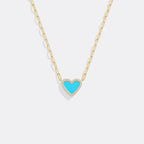 Dainty Heart Paperclip Necklace