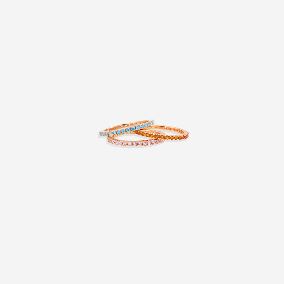 September Birthstone Eternity Stacking Ring
