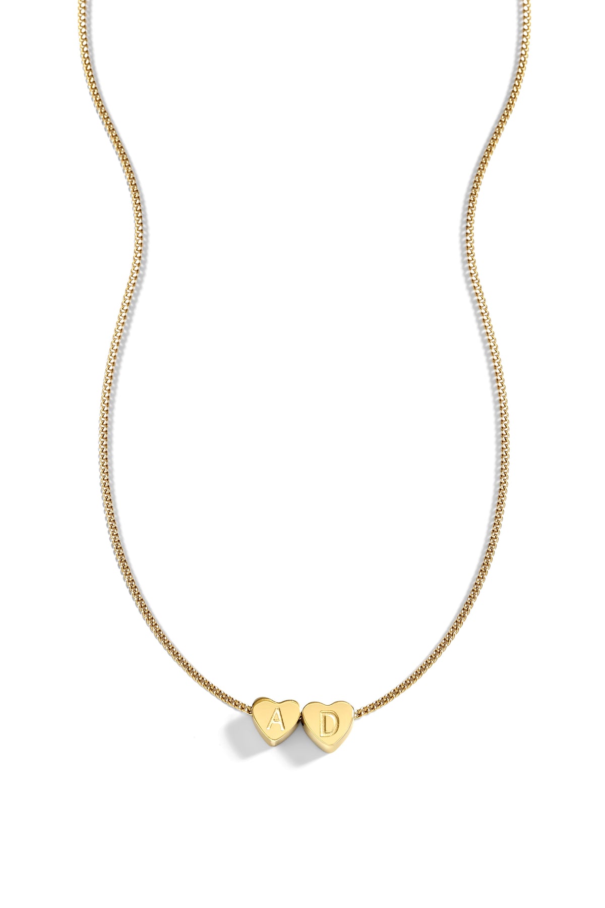 Dainty Heart Stacking Initial Necklace