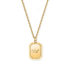 Gold Initial Pendant Necklace