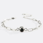 Photo Bracelet with Paperclip Chain