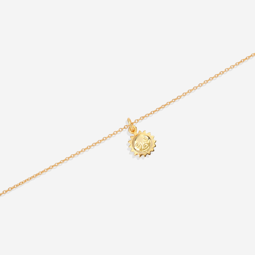 Sun Charm Pendant Necklace