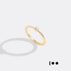 Dainty Personalized Morse Code Ring