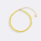 Birthstone and Gold Bead Bracelet