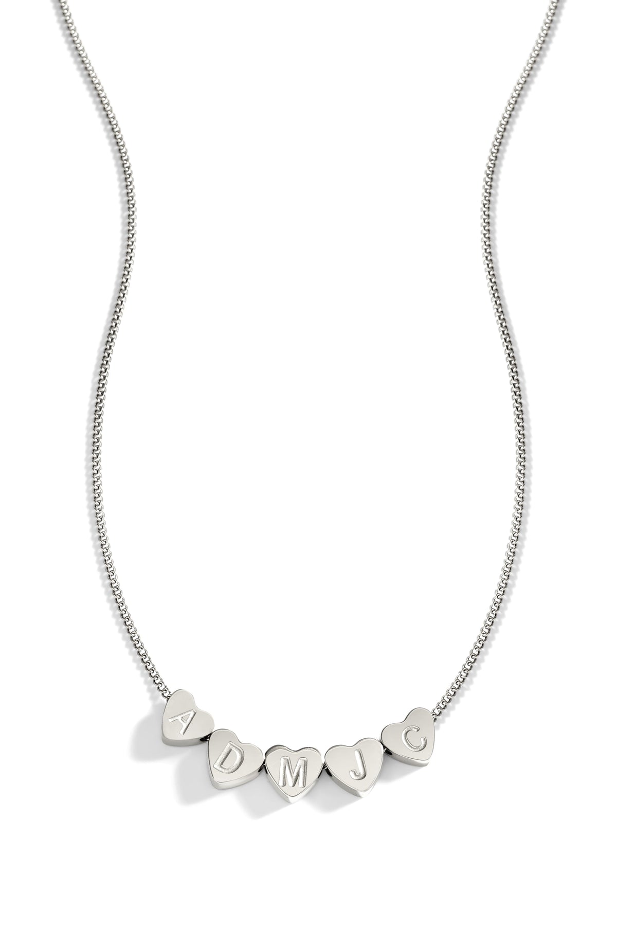 Dainty Heart Stacking Initial Necklace