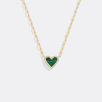 Dainty Heart Paperclip Necklace