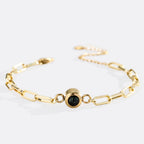 Photo Bracelet with Paperclip Chain