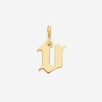 Old English Letter Charm