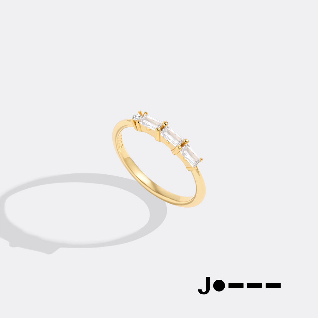 Dainty Personalized Morse Code Ring