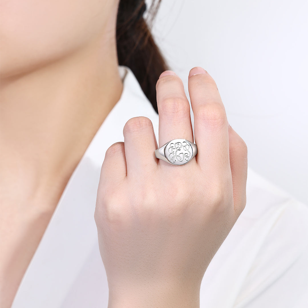 Monogram Signet Ring