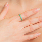 October Birthstone Eternity Stacking Ring