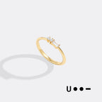 Dainty Personalized Morse Code Ring