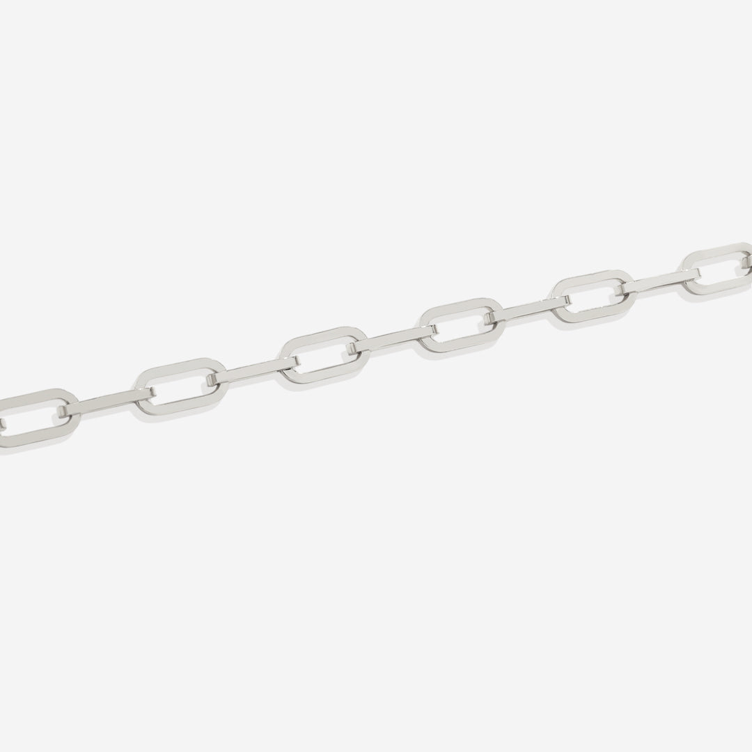 Open Link Paperclip Chain Bracelet