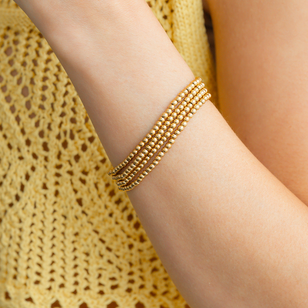 3mm Beaded Bracelet Stacking Set