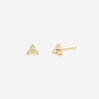 Trinity Birthstone Stud Earrings