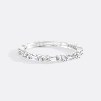 Baguette Gemstone Stacking Ring