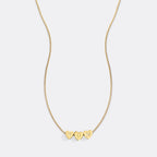 Dainty Heart Stacking Initial Necklace