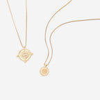 Layered Evil Eye Coin Necklace